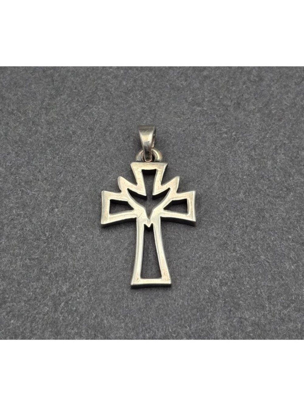 James Avery Sterling Silver Holy Spirit Descending Dove Cross Pendant 1" Retired